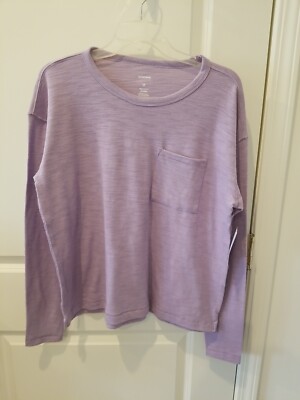 Sonoma Woman L/S One Pocket Top Lavender Size Med