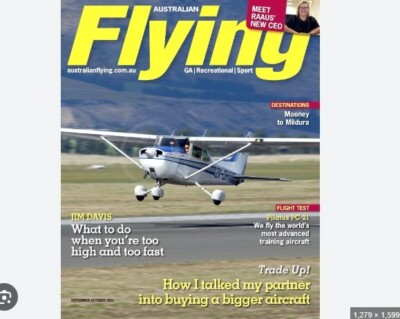 Australian Flying Magazine Issue September-October 2024/ HOW I TAKE MY PARTNER