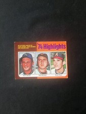 1975 Topps 74 Highlights, SET-BREAK, Ryan, Bowman, Busby #7, EX 