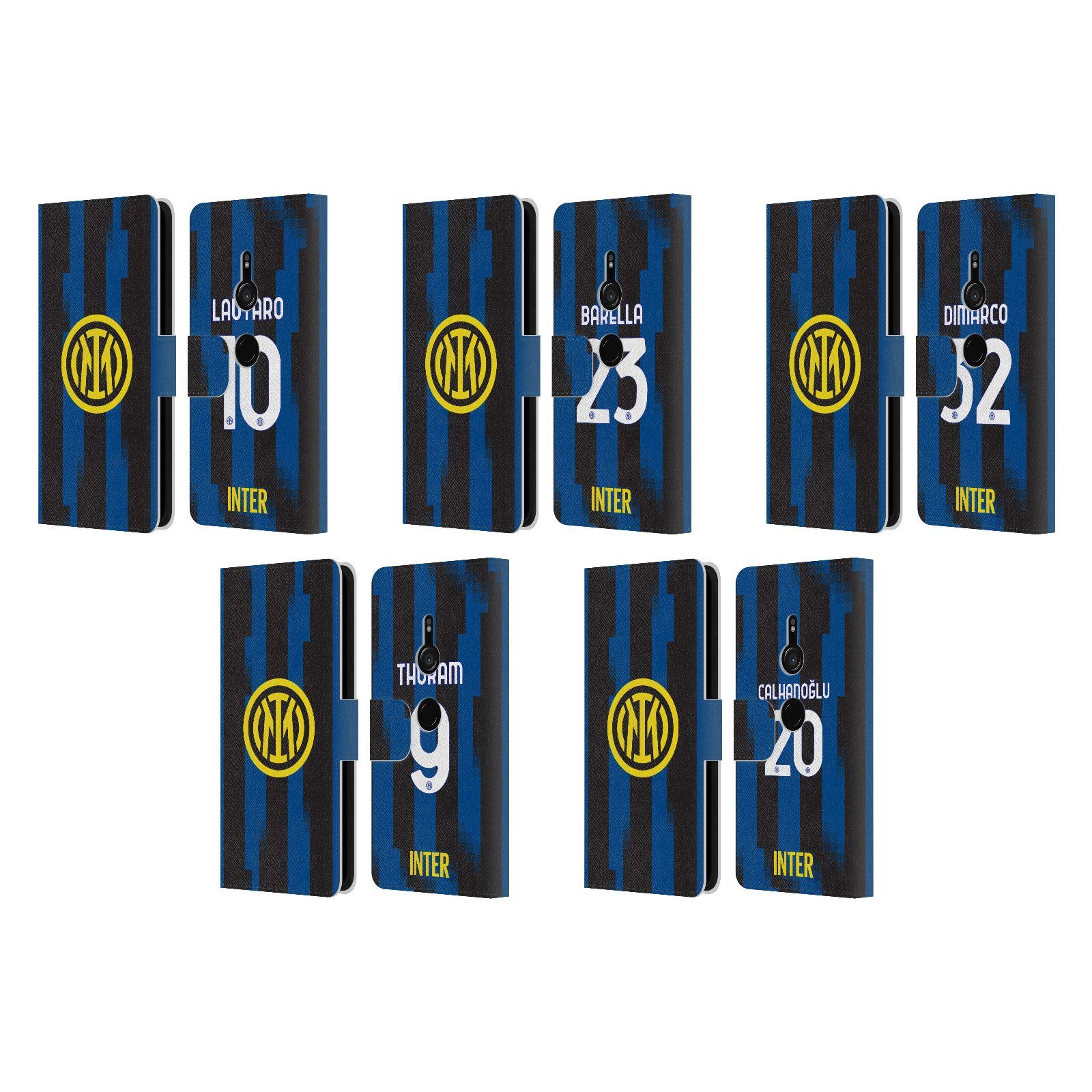 Inter Milan 2023/24 Home Kit Leather Wallet Case for Sony Phones