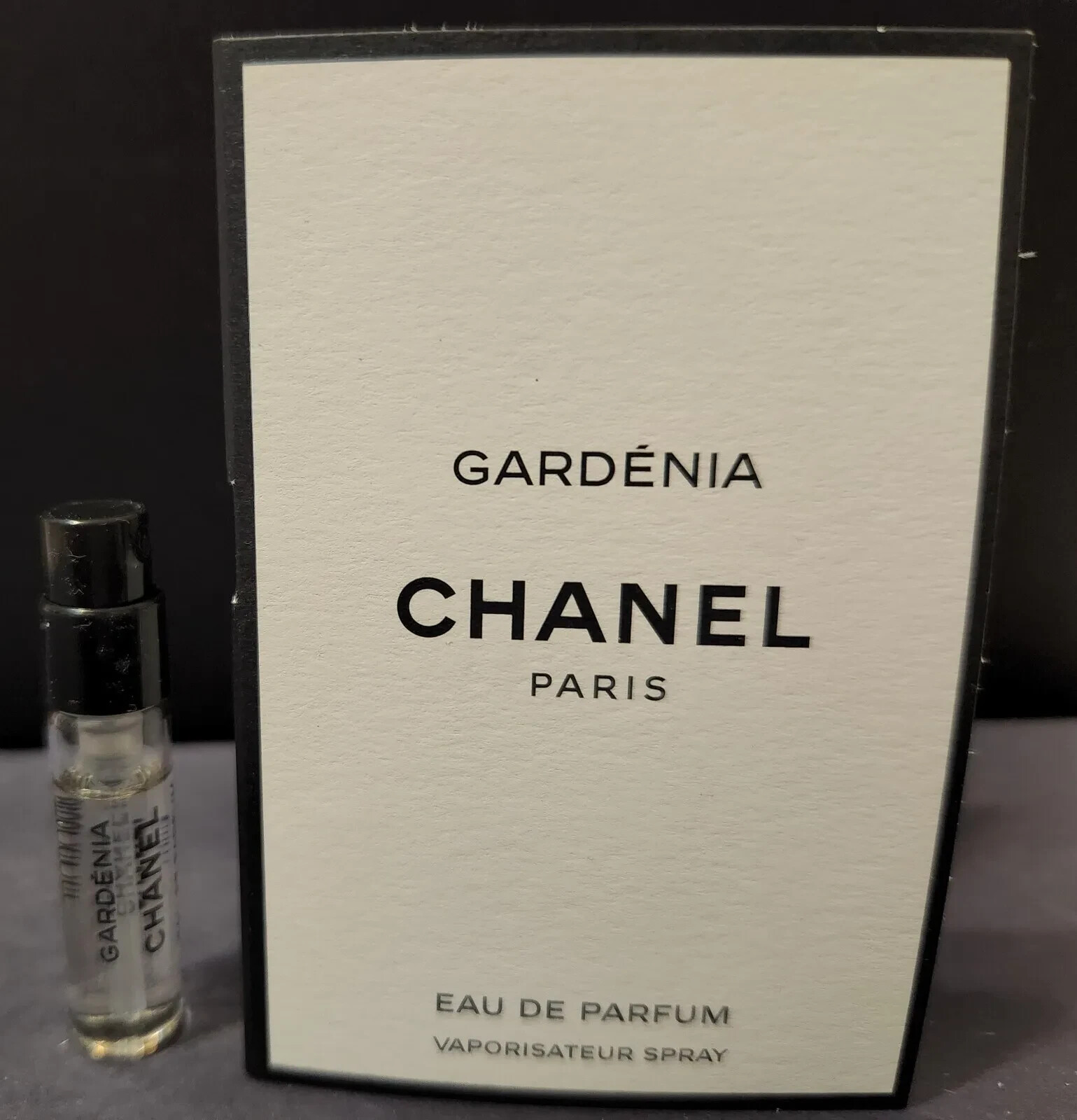 New ChanelGardeniaLesExclusifsdeChanelEDPSprayMiniTravelSampleVial .05floz/1.5ml