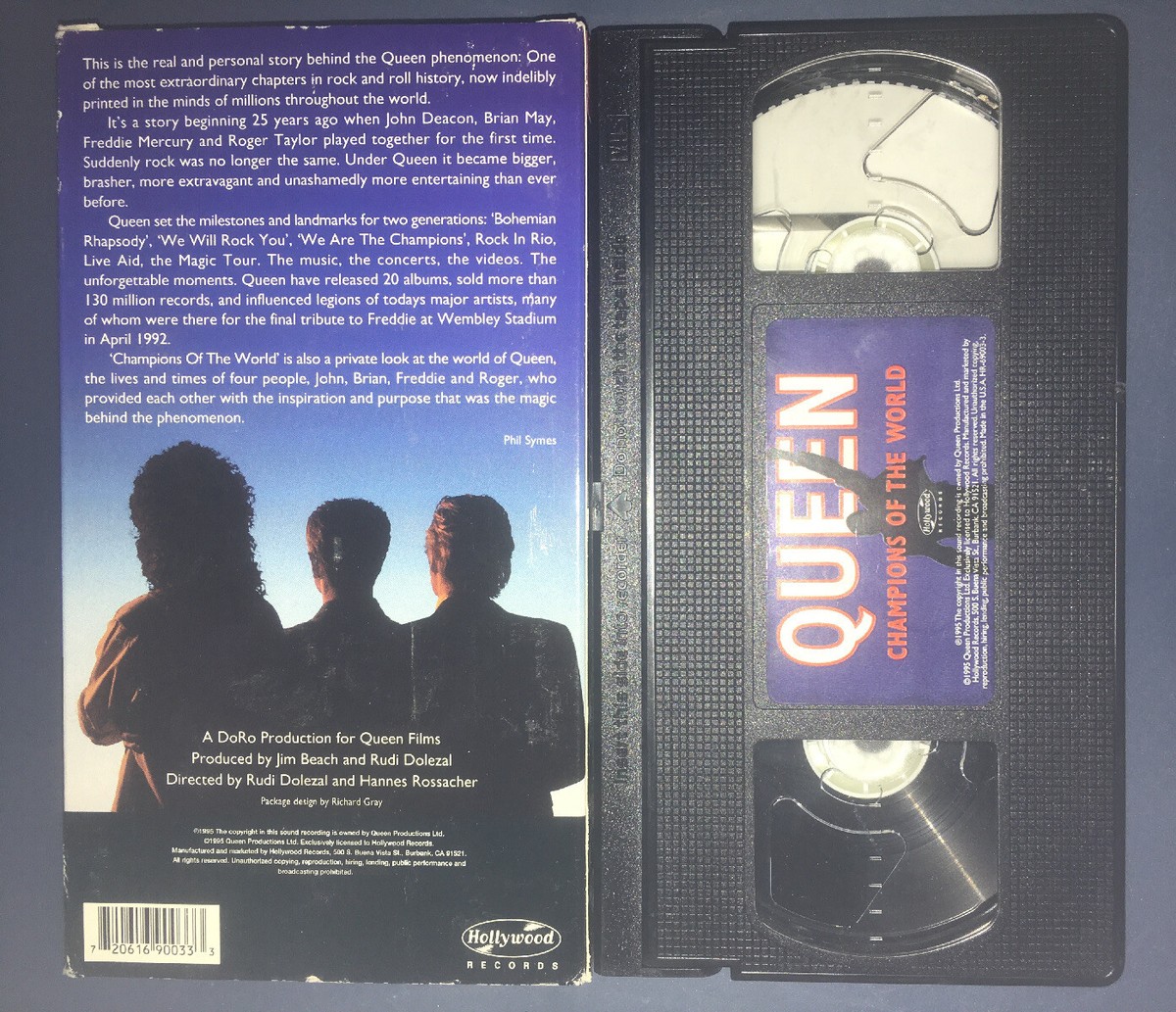 QUEEN Champions of the World (VHS, 1991) Made in Heaven Freddie