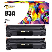 2PK CF283A Toner Fits For HP 83A Cartridge LASERJET PRO MFP M125a nw M127fn M201