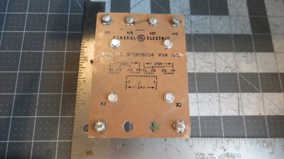 GE 9T56Y6014 Industrial Control Transformer .075KVA Pri: 480/240V Sec 24V Out