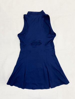Nike Court Dri-FIT Victory Sleeveless Tennis Dress Women's M Navy Blue  DV3490
