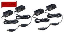 4-Pack 12v 1A AC/DC Power Supply Adapter Slim 5.5mm x 2.5mm Connector Tip 12vdc