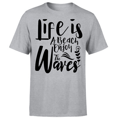 Der Strand liegt in meinem Herzen Schriftzug lustiges Zitat Der Strand ruft Herren T-Shirt