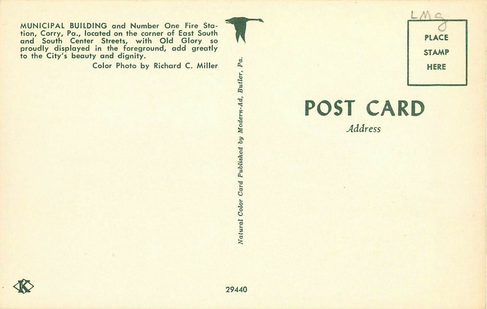 c1950s Municipal Building and Fire Station, Corry, Pennsylvania