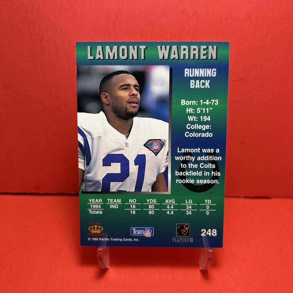 1995 Pacific Lamont Warren #248 NM🦄 - Image 2 of 2