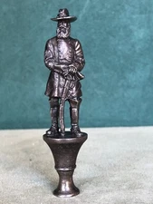 Confederate General James Longstreet Pipe Tamper, Solid Fine Pewter