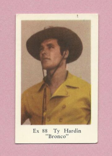 1962 Dutch Gum Card Ex #88 Ty Hardin - Afbeelding 1 van 2