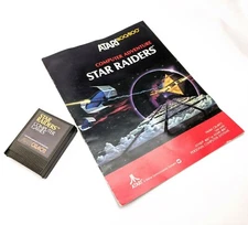Star Raiders CXL4011 Cartridge and Manual for Atari 8-bit 400/800/XL/XE UNTESTED