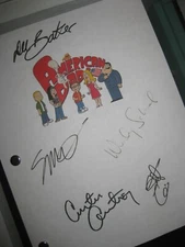 American Dad Pilot signed TV Script X5 Seth MacFarlane Schaal Scott Grimes Repnt