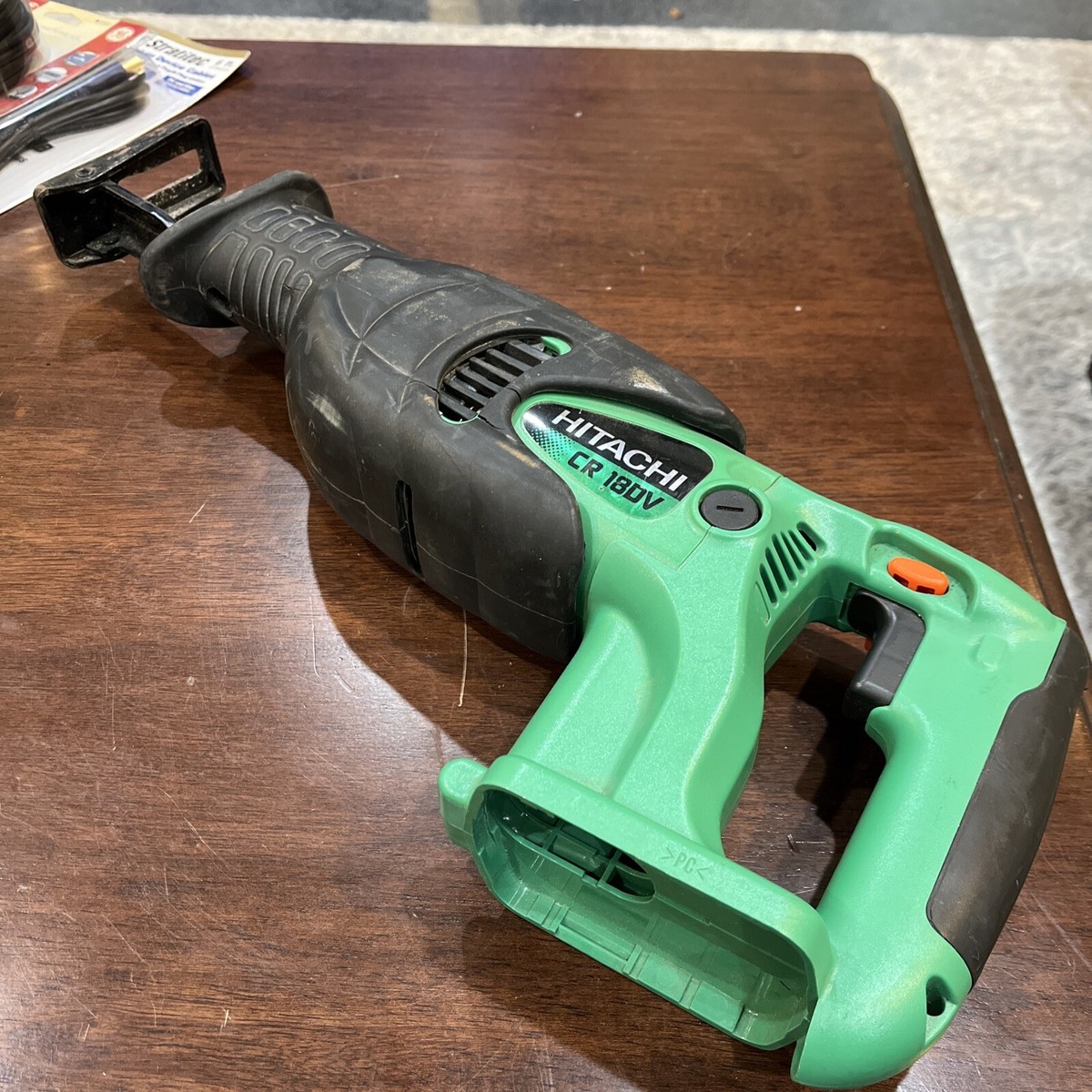 Image of Hitachi CR 18DV reciprocating saw on eBay website