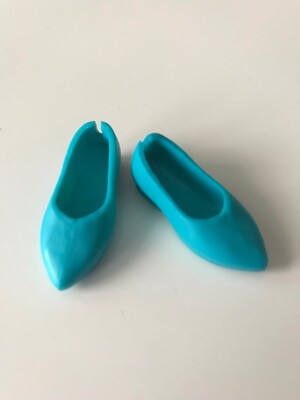 Creatable World Doll Shoes Aqua Blue Ballet Flats