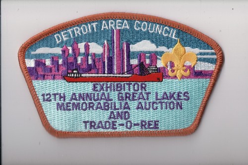 Detroit Area Council SA-129 CSP 12° Asta annuale di memorabilia e TOR (40 realizzati
