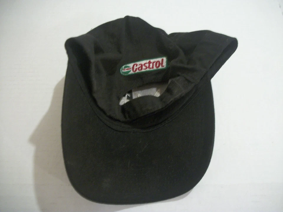 Gorra de béisbol John Force Castrol Racing negra gancho y bucle gorra ajustable  Foto 4 de 4