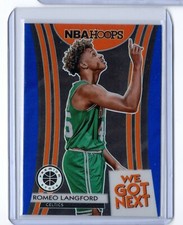 19-20 Premium Hoops We Got Next Blue Romeo Langford #18 Boston Celtics