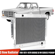 3 Row Radiator Cc889 For 1971-1979 Dodge D100 D150 D200 W100 W200 V8 5.2l 5.9l