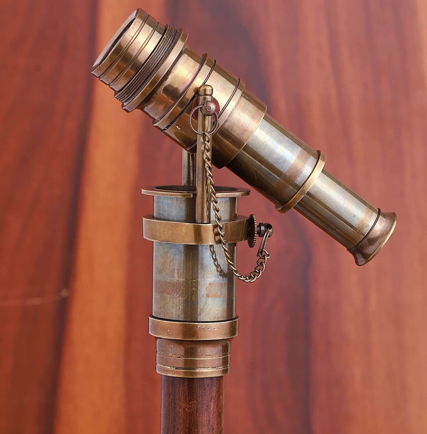 Vintage Solid Brass Telescope Handle Antique Styl… - image 1