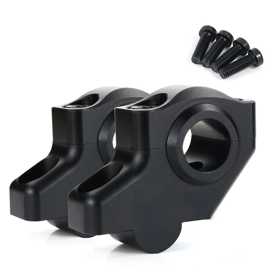 Elevadores de montaje de manillar desplazados aptos para Ducati Monster 695/750/800/900/1000 negros Foto 4 de 4