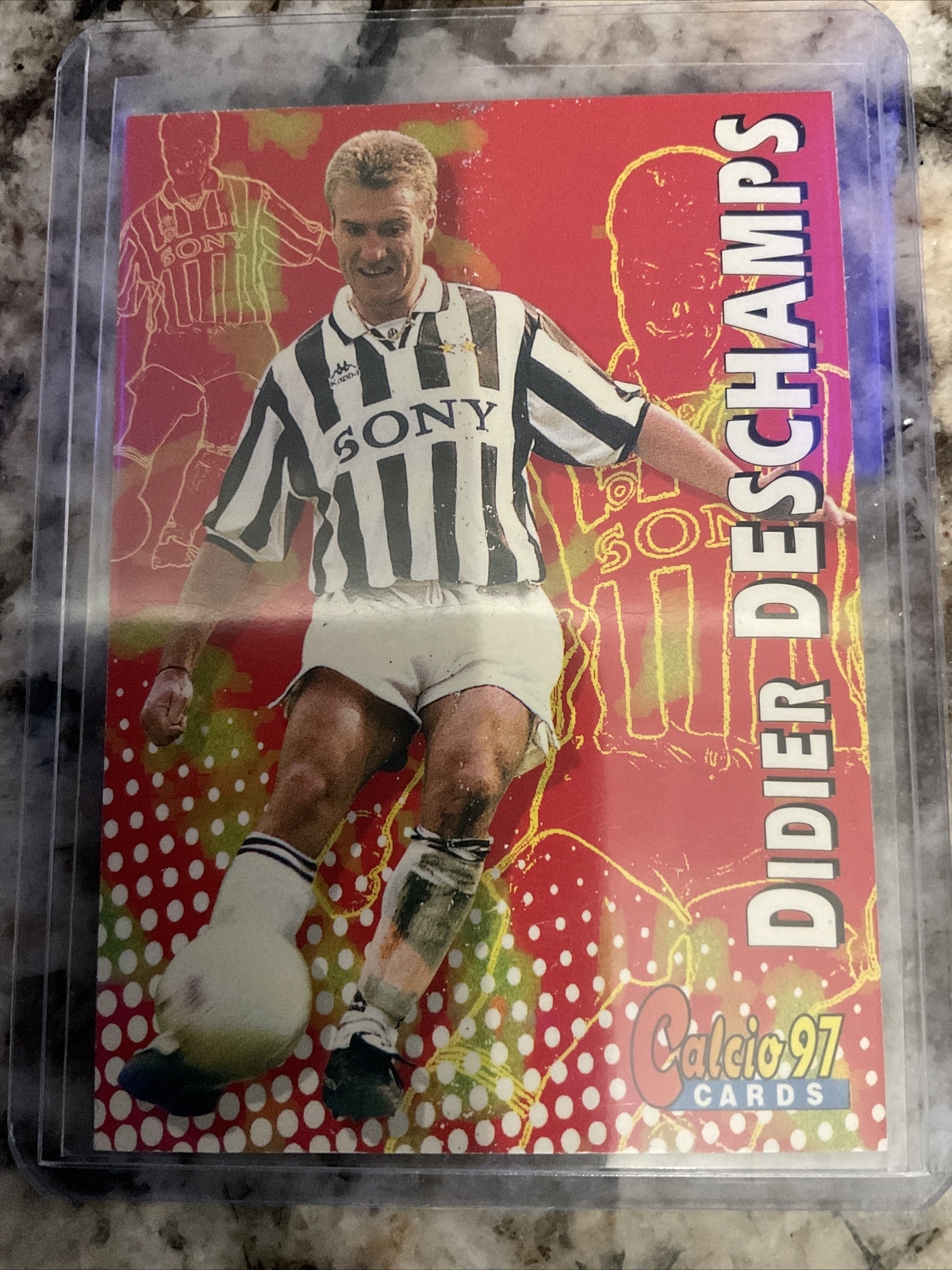 Carte Panini Didier Deschamps #212 – Olympique Marseille 1993 – France