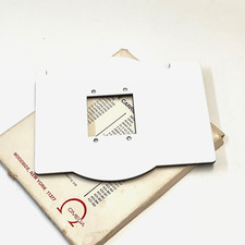 OMEGA 4X5" Enlarger Negative Carrier for 6X6cm, 2-1/4X2-1/4" format NOS
