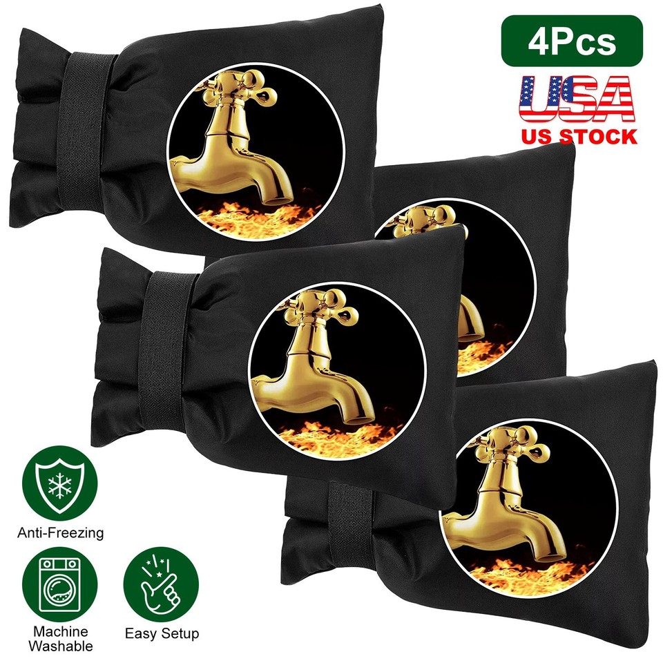 New 4Pcs Outdoor Faucet Covers Hose Bib Protectors for Winter Freeze