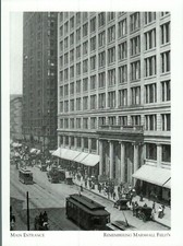 "The Main Entrance at *Marshall Field's (Postcard)- {C51}-