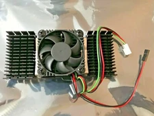 BRAND NEW OEM DIRECT SLOT 1 CPU HEATSINK  WITH COOLING FAN IN WHITE BOX RM3-F1