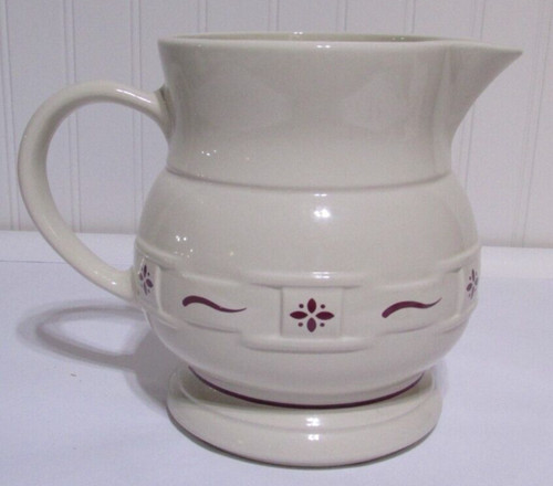 Longaberger Woven Traditions Red Water Pitcher