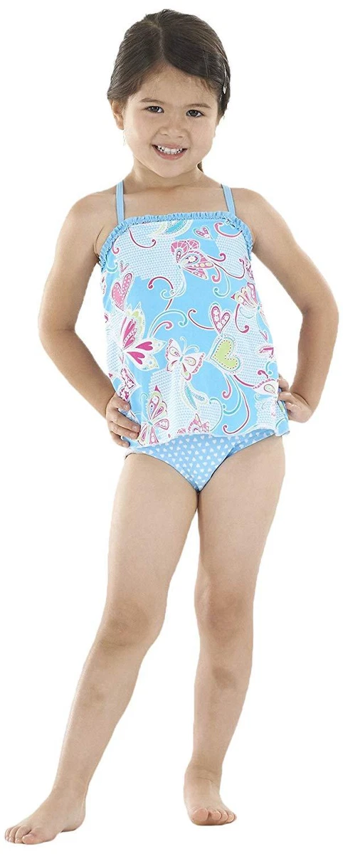 Zoggs Girls Paradise Beach Swim Dress Swimming Costume