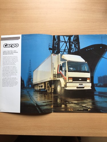 Iveco Ford Cargo Tractor Units Sales Brochure 1987 - Picture 3 of 5