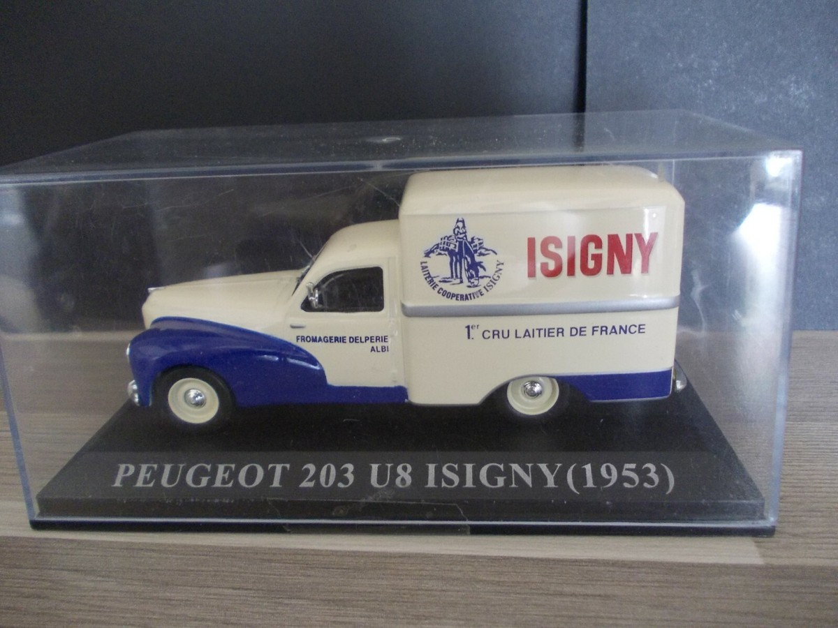 Figurine Peugeot 203 Fourgonnette Isigny 1/43 - Collection Altaya