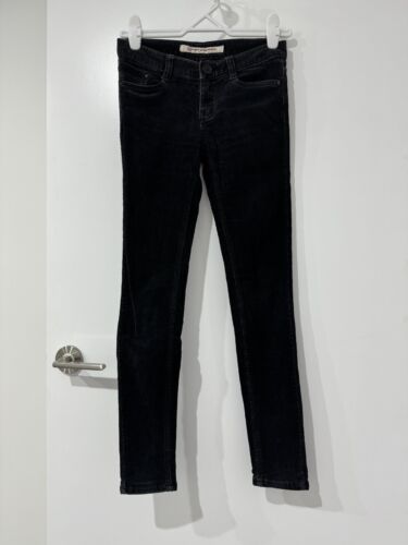 2 Pairs: Black Corduroy Skinny Pants &Cotton On Plum Purple Legging-Pants AU6 XS - Picture 1 of 4