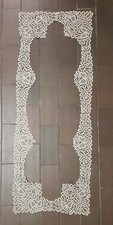 Merletto pizzo di Cantù antico bordura per tovaglia rettangolare cm 46 x 124