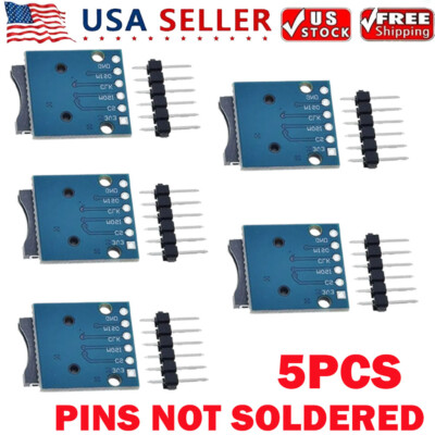 5X TF Micro SD Card Module Not Soldered Mini Memory Modules For Arduino HOT