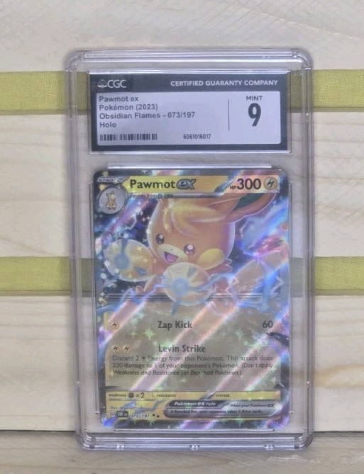 2023 Pokemon OBF EN Pawmot EX Rare #073 - PSA NM-MT 9