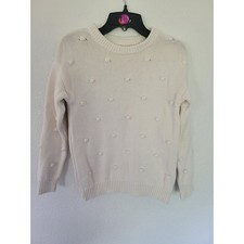 Cotton On Kids Cream Bobble Popcorn Knit Sweater Crew Neck 9-10 Pullover 3