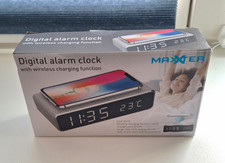 Maxxter Wecker kabelloses Laden Doppelalarm L...