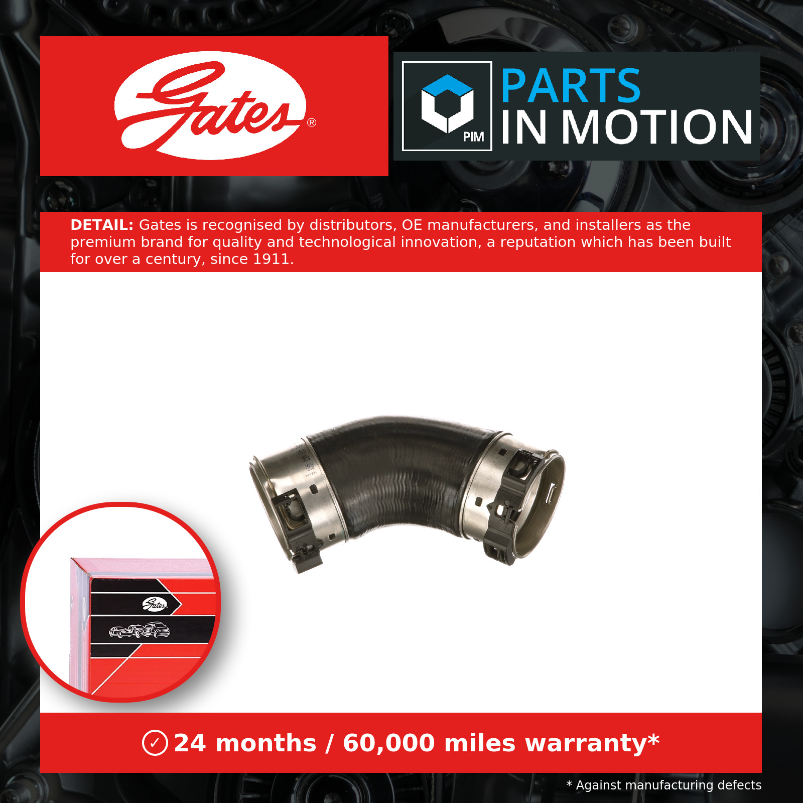 GATES-OE 09-1604 Charge Air Hose for DACIA,MERCEDES-BENZ,RENAULT - Image 11