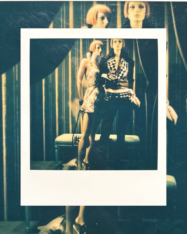 Original Polaroid 600 Art Photograph Chanel Window Mannequins Couture Art