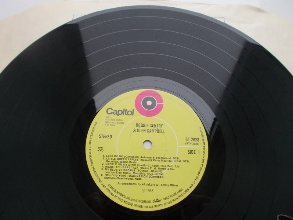1968 "Bobbie Gentry and Glen Campbell" Orig. UK EMI LP - Image 4 of 4