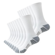 8 Pairs Mens Athletic Crew Socks Cushion Running Work Breathable Outdoor Sock...