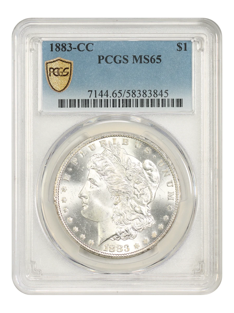 1883 MS65 モーガン Uncirculated MS 65 Graded 1883 Year Morgan US Dollars (1878-1921