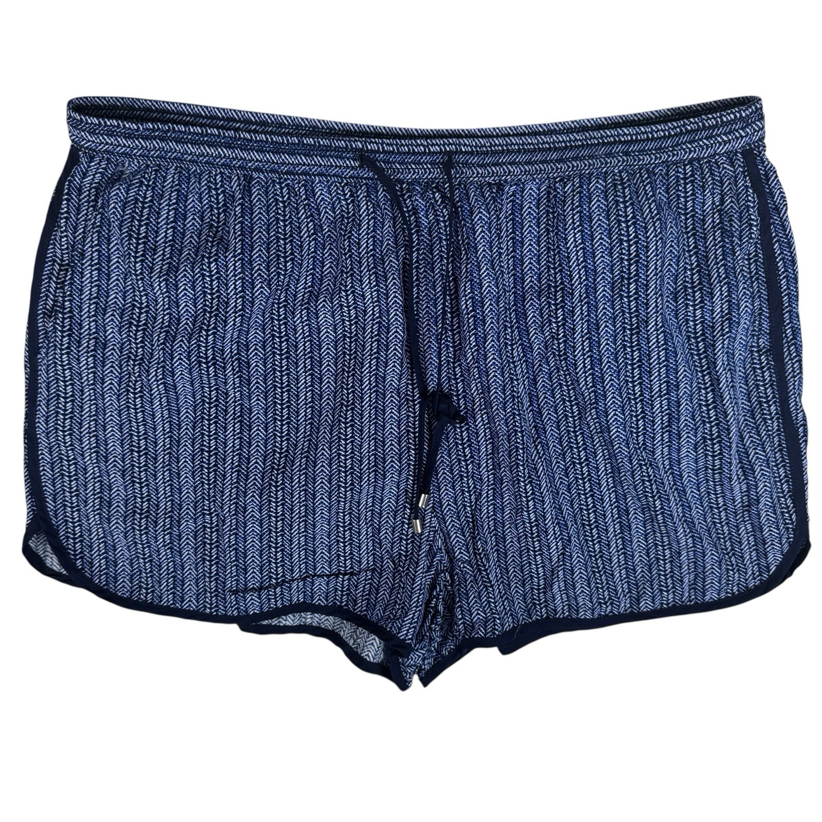 Gap 1969 Blue White Pattern Pull-On Drawstring Ca… - image 1