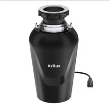 NEW Kraus KWD100-75MBL WasteGuard 3/4 HP Continuous Garbage Disposal Black