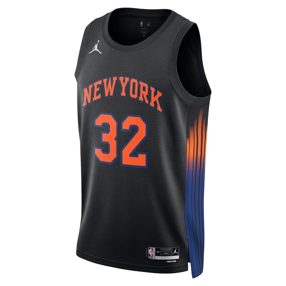 Camiseta deportiva de los New York Knicks Karl-Anthony-Towns marca Jordan negra edición llamativa XL Foto 2 de 3