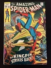 SPIDER-MAN 84 6.0 6.5 MARVEL 1970 KINGPIN COVER CENTERFOLD DETACHED TOP STAP WK3
