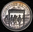 1971 Tombstone AZ Helldorado Days OK Corral TONED 999 FINE Silver round C6252C